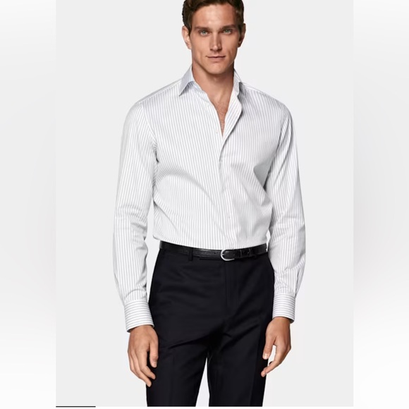 Suitsupply Other - Suitsupply Egyptian cotton slim fit men cotton dress shirt 16.5